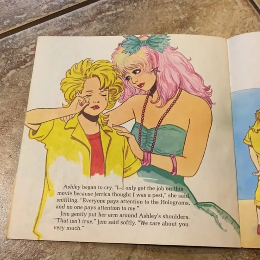 Vintage 1986 Jem and the Holograms Secret Star Golden Book Paperback